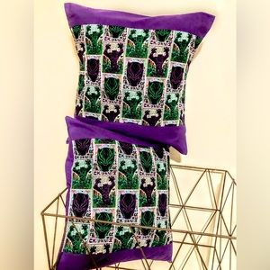 Fluffy Black Panther pillows